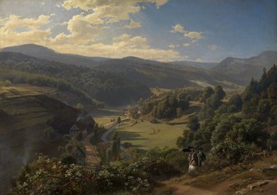 The Geroldsauer Valley near Baden-Baden by Johann Wilhelm Schirmer